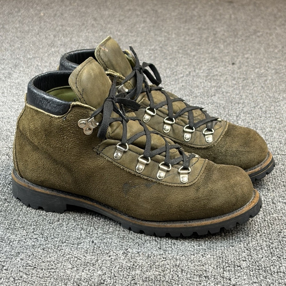 Sportsman Boots By Browning Vibram Lug Sole Suede Lace Up Leather USA Size 7 M